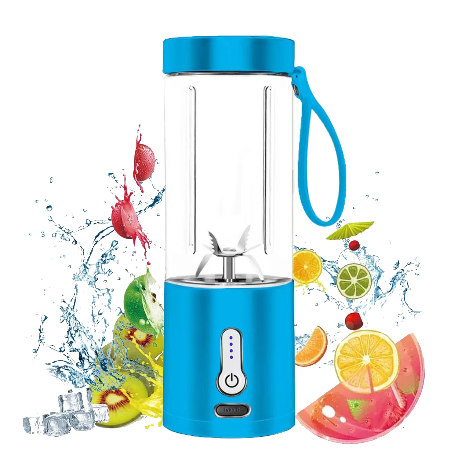 Electric Usb Shaker Bottle Rechargeable Waterproof Juicer Blender Mini Orange Juice Mixer Smoothie Portable Blender New Arrival_voghion.com