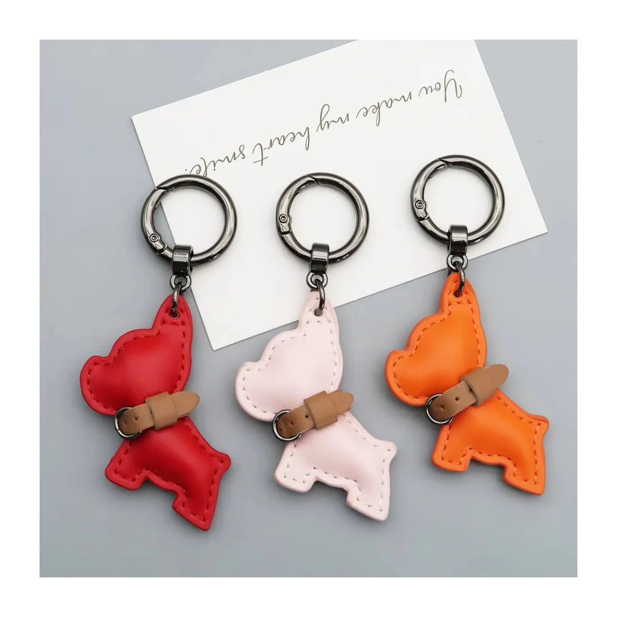 新款法国斗牛犬PU皮革钥匙扣朋克小狗钥匙扣可爱卡通包吊坠豪华小狗汽车皮革钥匙扣批发| Alibaba.com, image size:1200x1200