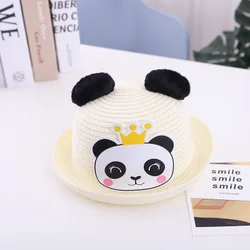 Одежда для мальчиков и девочек носки для малышей с милым рисунком панды, Солнцезащитная шляпа летняя детская Пикник Солнцезащитная пляжная шляпа для детей Рыбацкая шляпа