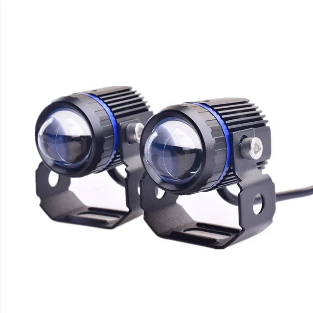 Senlo Original Motorcycle Mini Driving Light Headlight Universal Dual Color Auxiliary Spotlight Lamp Motor Fog Light Accessories