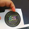 Coated paper self-adhesive