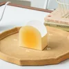 Letterless yellow semicircular small box