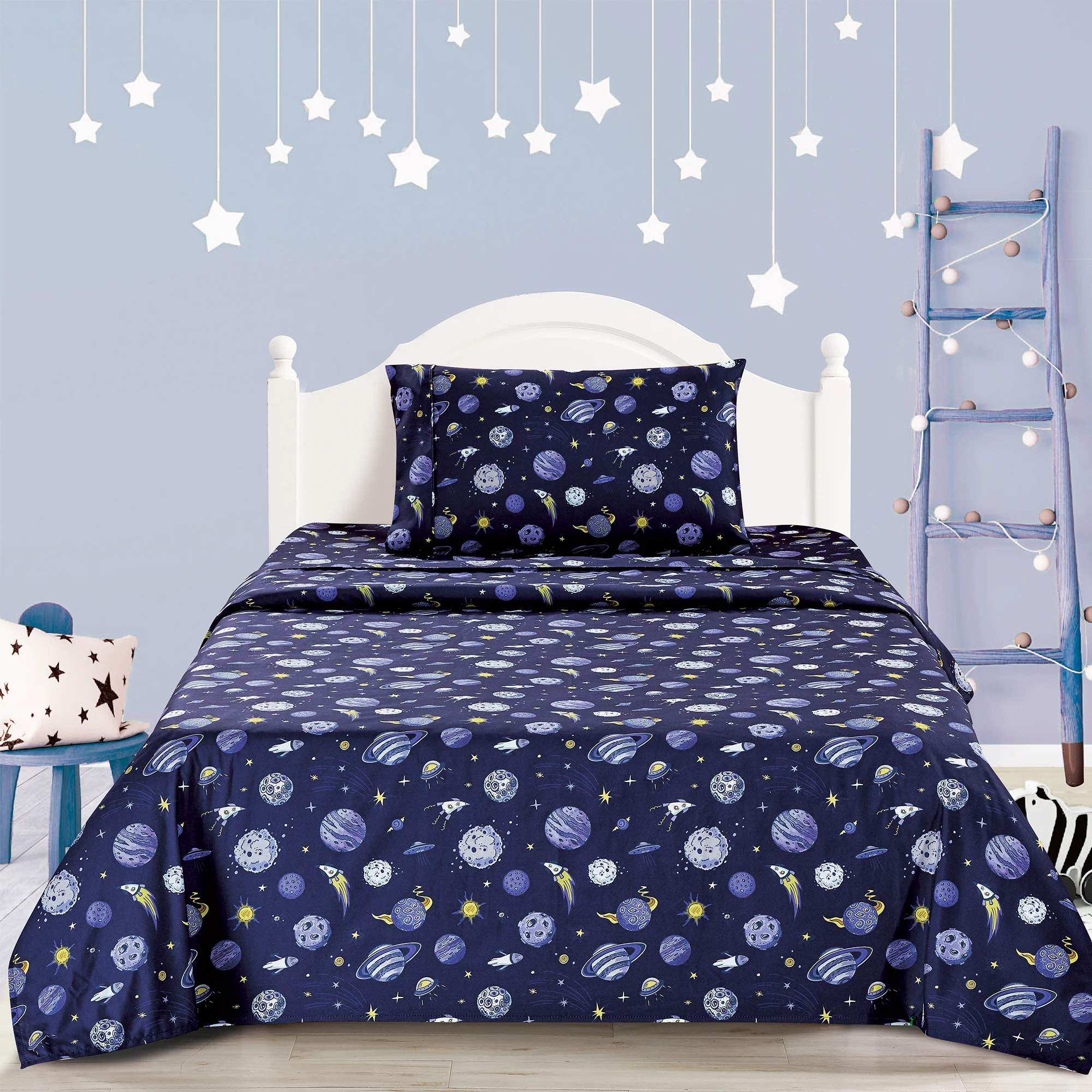 Aoyatex New CARTOON Design 4pcs printed Bed Sheet Set for kid