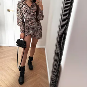 OEM Deep V-neck Miniskirt Dress Long Sleeves One Piece Short Jumpsuit for Women Summer Casual Satin Jumpsuit for Party Ladies