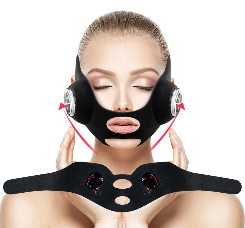 Массажер для лица с красным светом, аппарат для омоложения, оборудование для эстетической терапии, силиконовая маска со светодиодной подсветкой для фототерапии