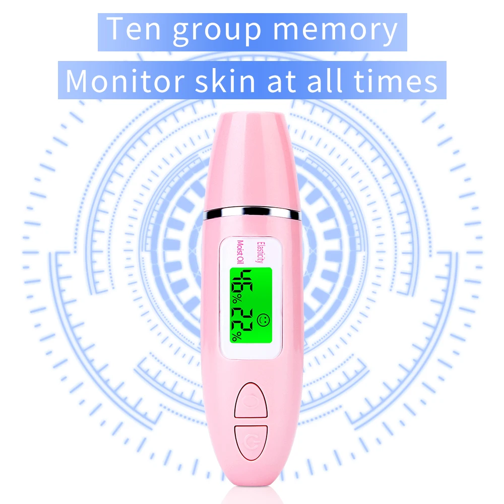 LCD skin tester digital facial moisture monitor oil tester test machine personal scanner health portable smart skin analyzer