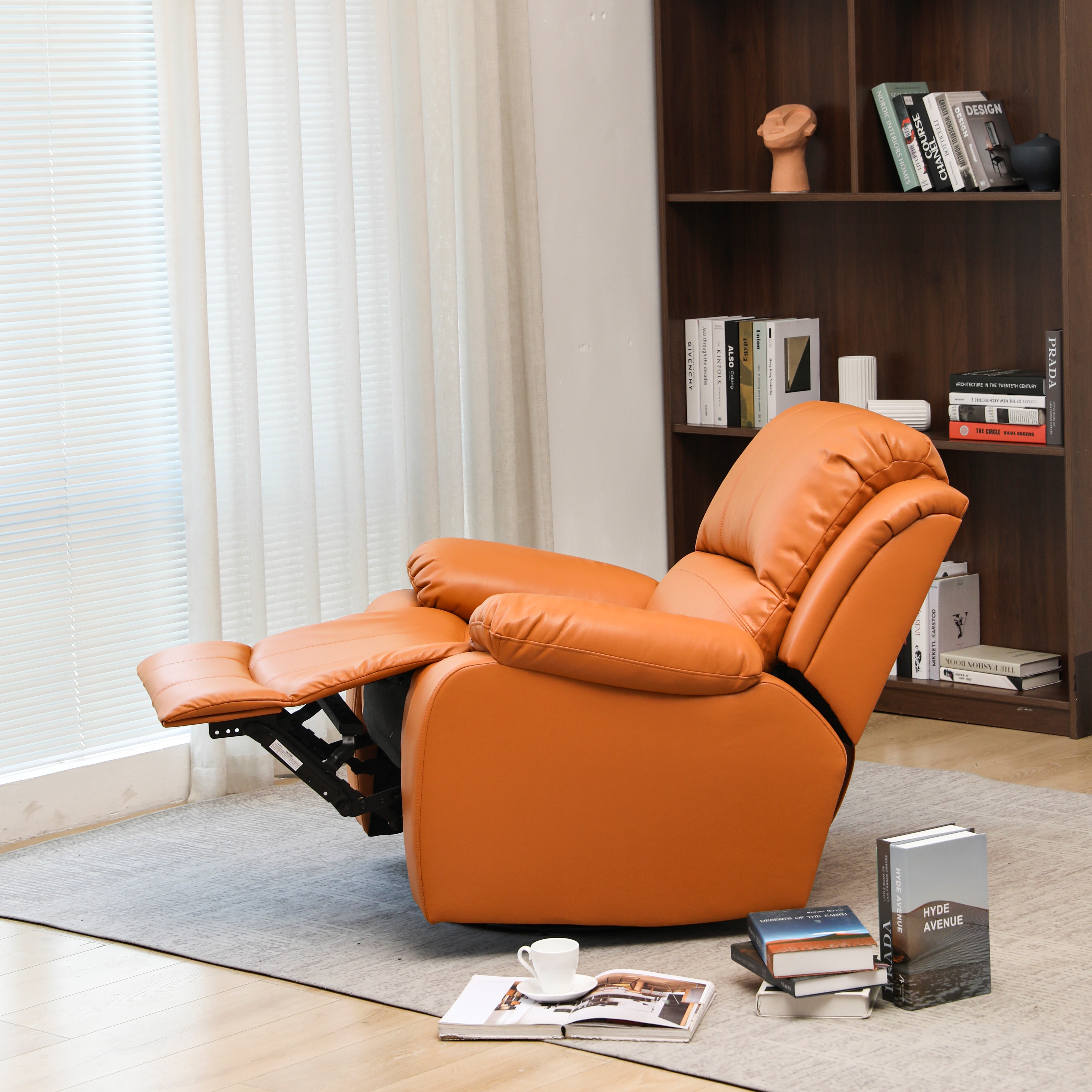 Modern Fabric Manual Single Recliner Sofa Chair With Cup Holder Buy