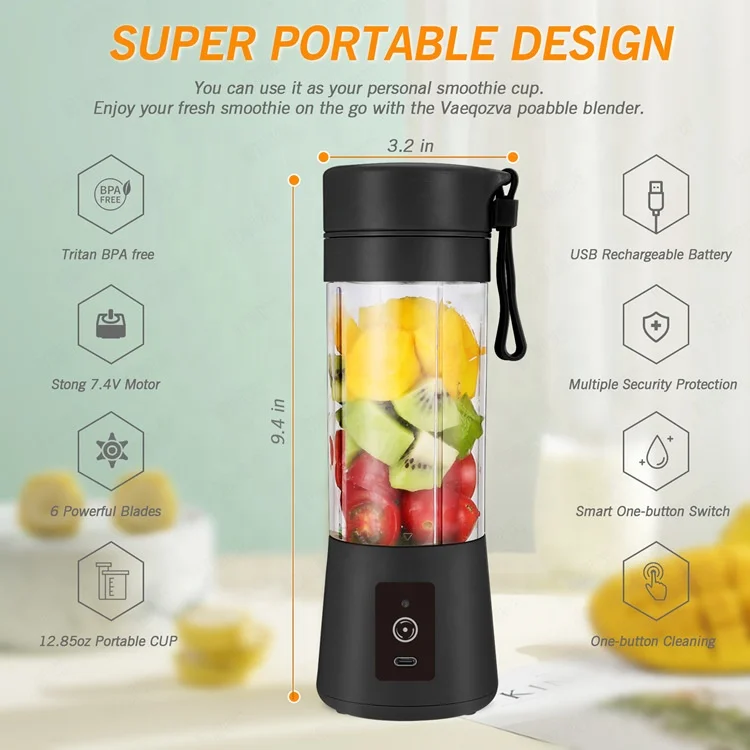 Easy to Operate Electric Juice Cup Juice Extractor Multifunctional Home Juicing Cup Portable Kitchen Supplement Mixer Crusher 3