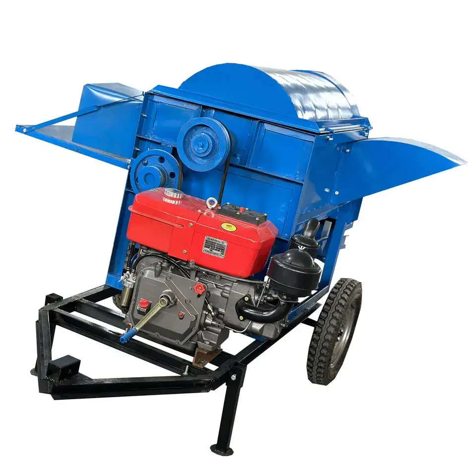 Millet Corn Soybean Sorghum Sheller Thresher Machine Maize Shelling ...