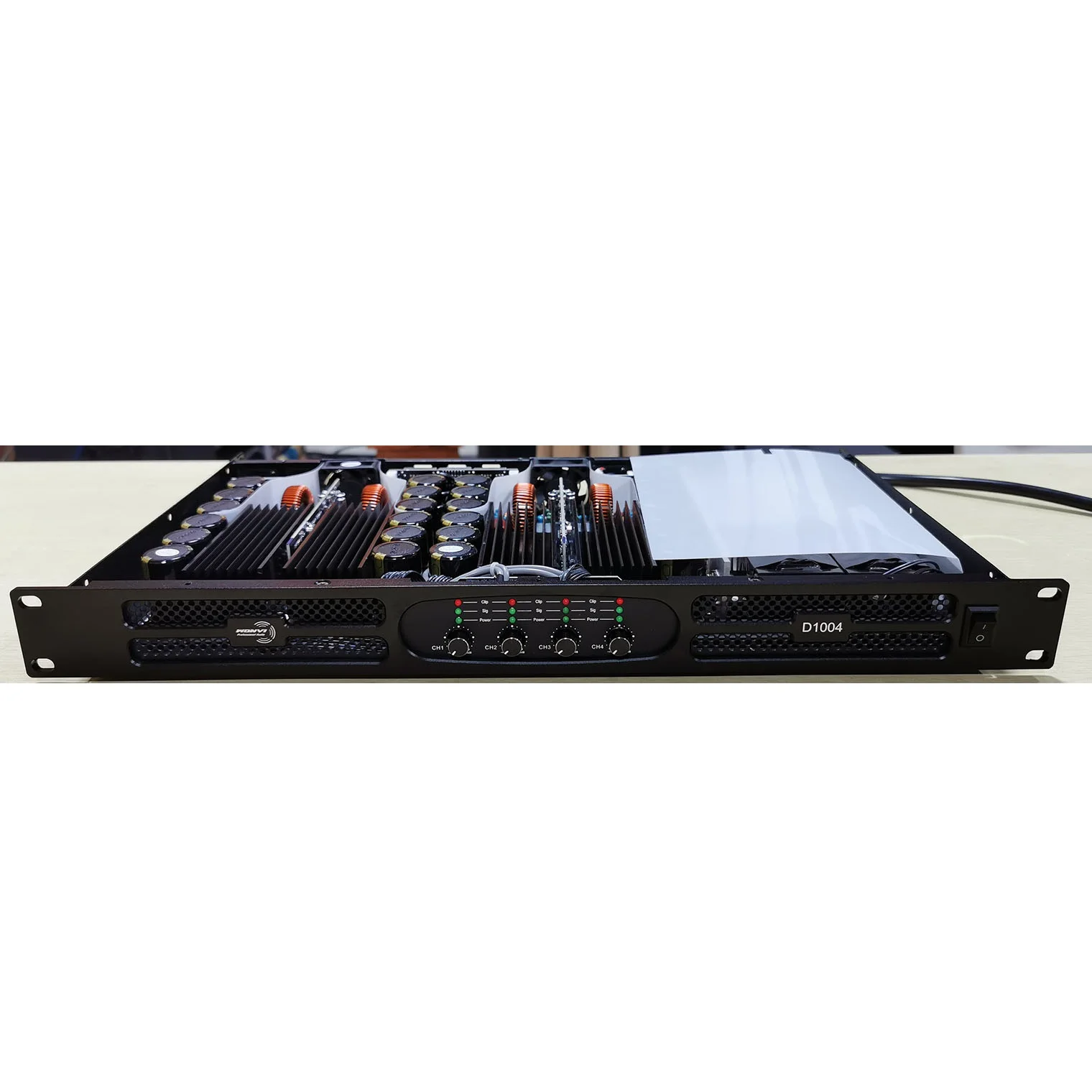 D1004 4 Channel Class d 1u Digital Professional Audio Sound 3000w Power Amplifier with PFC3000
