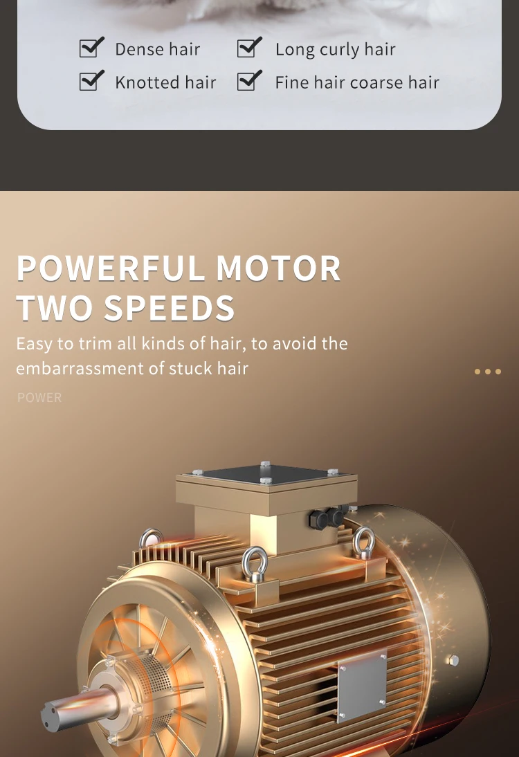 Professional Pet Trimmer Shaver Grooming Kit Clippers Cordless Cat Dog