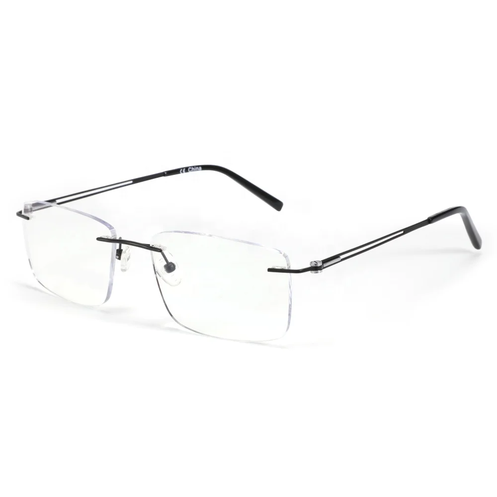 Bemore New Model High Quality Men Japan Beta Titanium Rimless Frames Glasses Eyeglasses