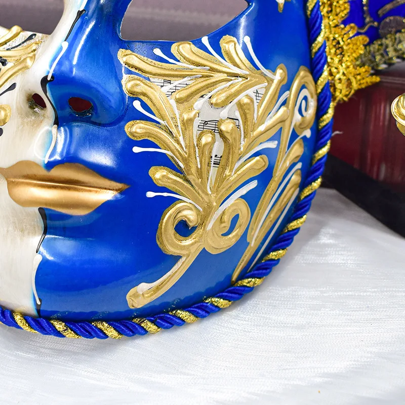 High-end Venetian Masque Mask Embossed Retro Party Props Masquerade Theatre Mask