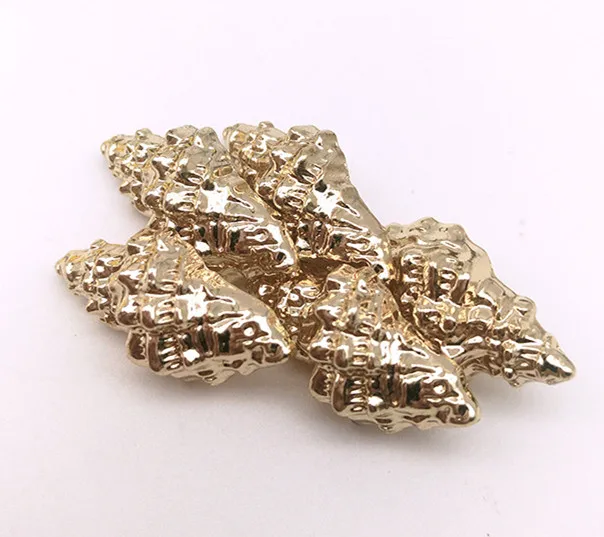 Alloy Starfish Conch Shell Shape Shank Button Metal Sewing Shank Buttons for Clothes