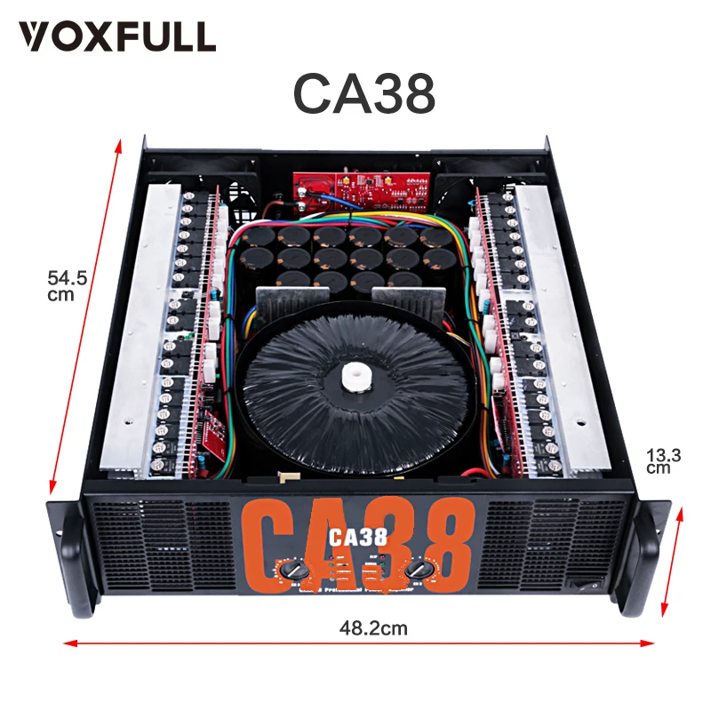 アンプ Sound Fukuoka STEREO MONITOR AMPLIFIER Voxfull 10000 Watt Class-H Power Amplifier CA38 - 1300W Stereo