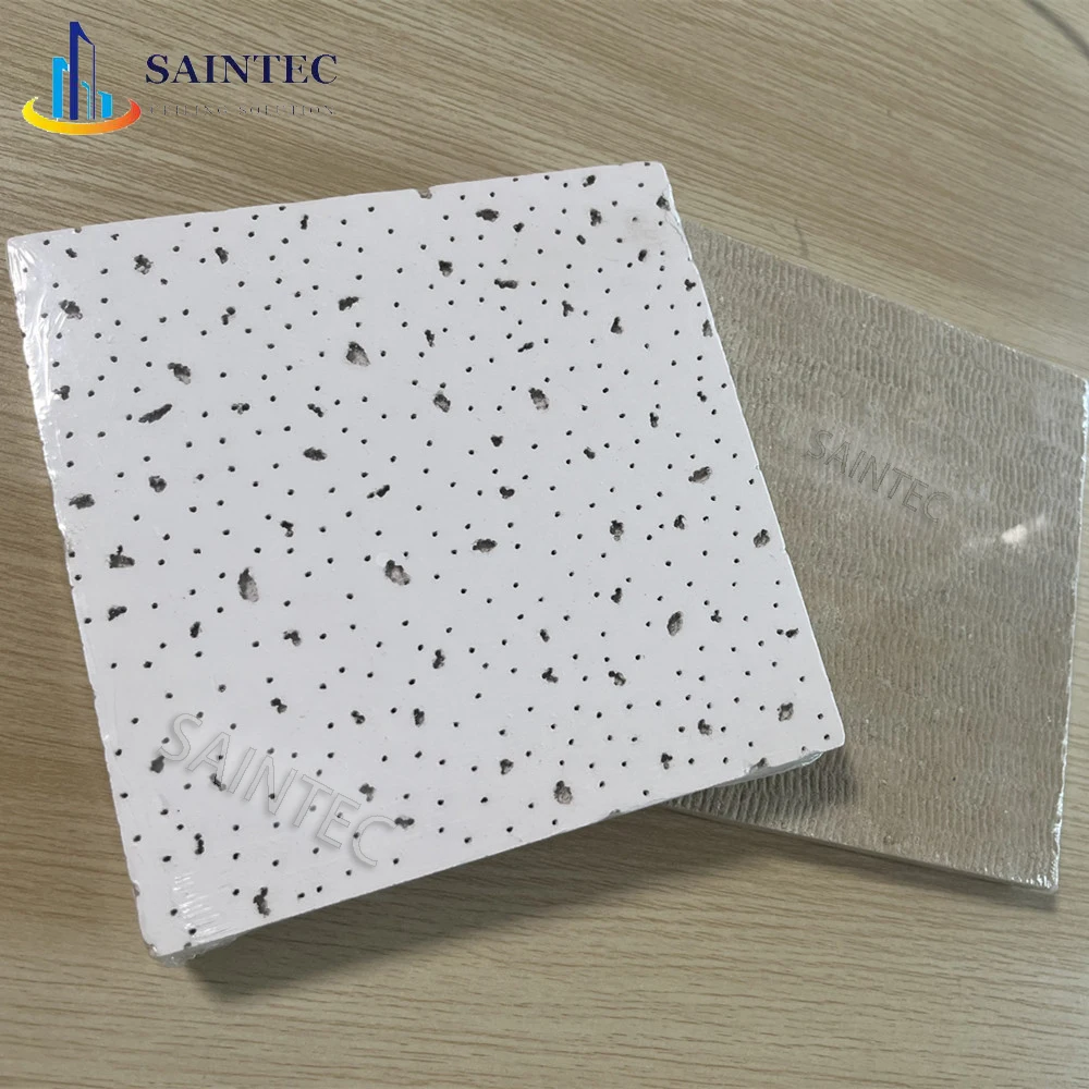Modern 600X600 Fireproof Square Ceiling Board Waterproof False Suspended Acoustic Mineral Fiber ISO9001 Certified 6-20mm Heat