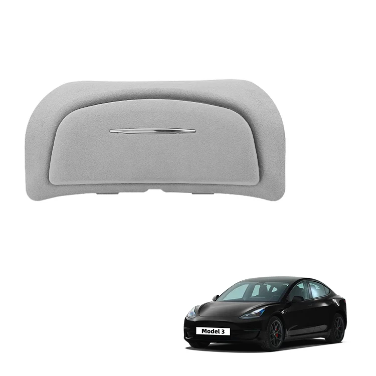 Tesla Model 3 uchun aksessuarlar ABS plastik shaffof kulrang sovutish klip qutisi ichki aksessuarlar