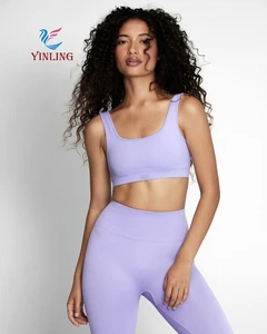 Hot-sale Soft Yoga Bra Yoga Gym Clothes for Women 1 Piece Sports Outfit Seamless Fitness Clothing Sexy Sportswear