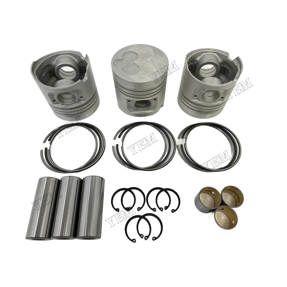 Piston Kit With Ring Compatible for Isuzu 3AD1 Engine Parts High Performance 2