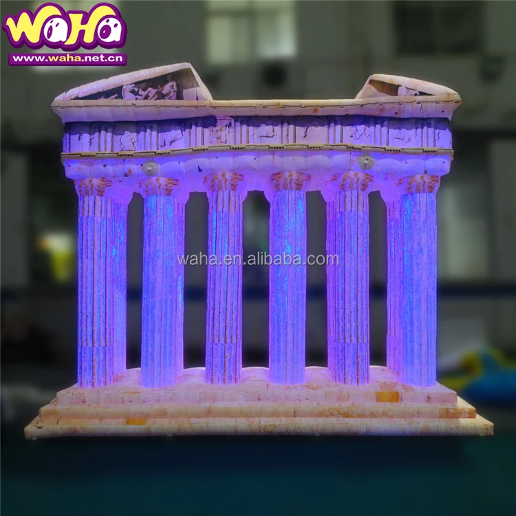 Simulated Building Large Inflatables Greek Temple Decor