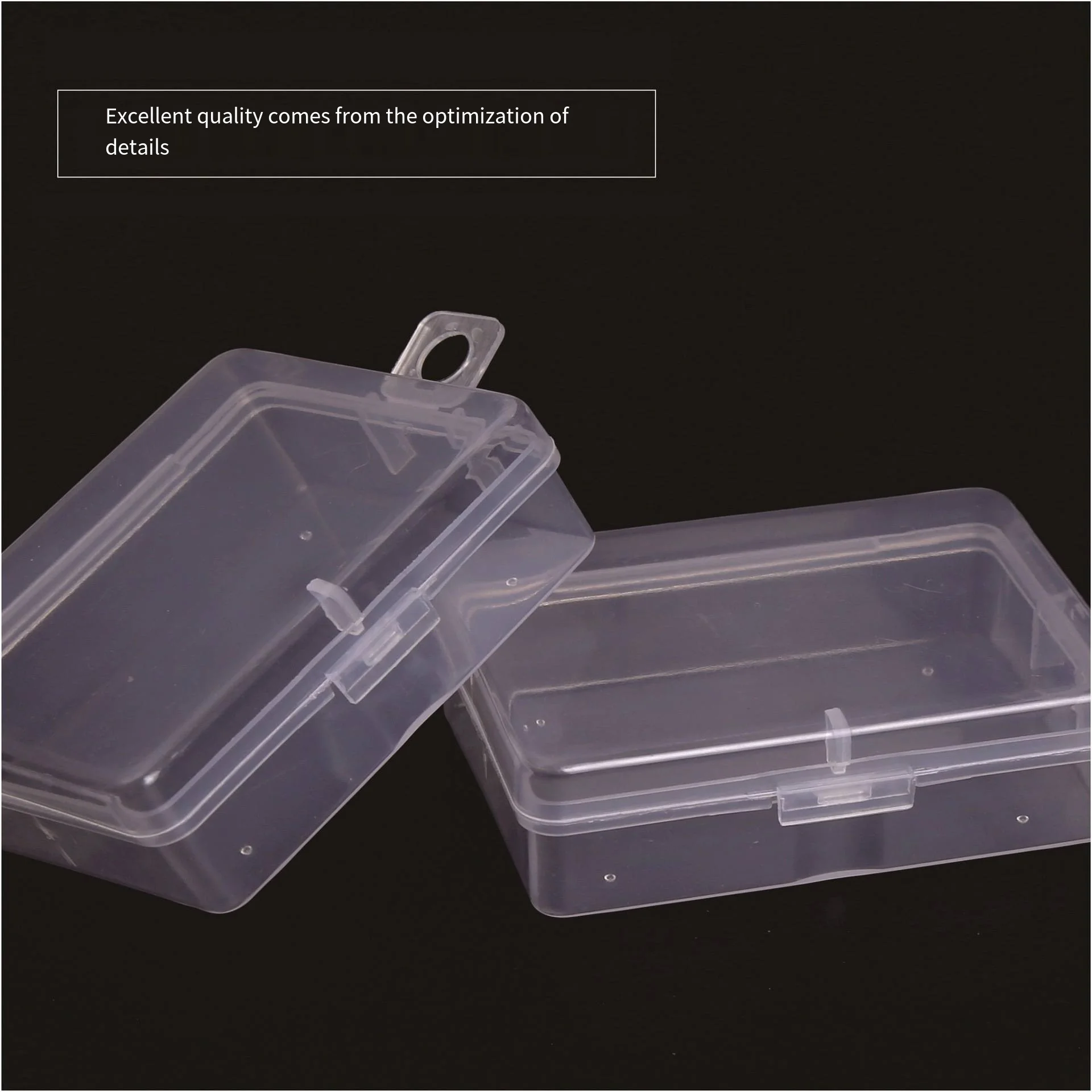 General packaging box Small pp storage Transparent plastic packaging wholesale jewelry box display box factory