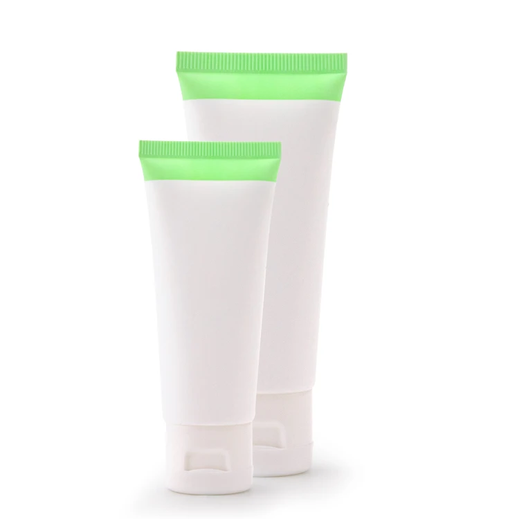 Custom 120g Shampoo Round White Package Squeeze Plastic Soft Packaging Sunscreen Cream Cosmetic Tube With Caps