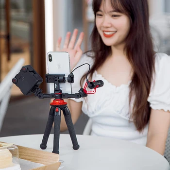 Selfie Mobile Lighting Phone Vlog Led Video Light Kit Streaming Microphone Kit Tripod Vlogging Kit
