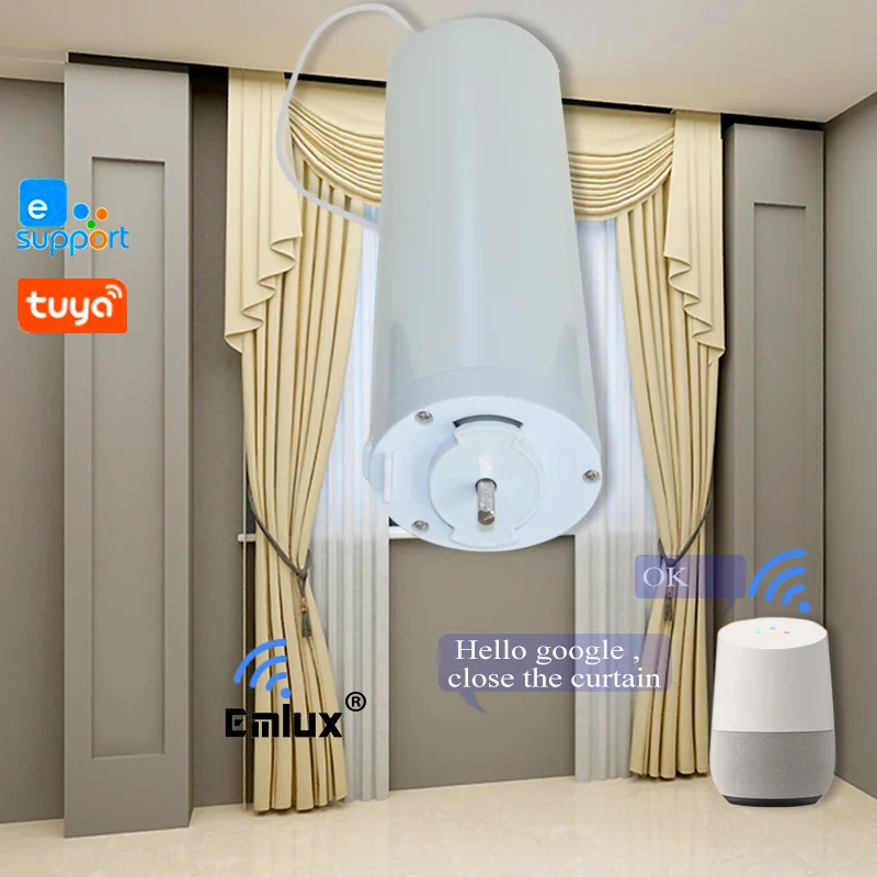 Best Price Zwave Curtain Motor,Super Quiet Motorcurtain Motor For