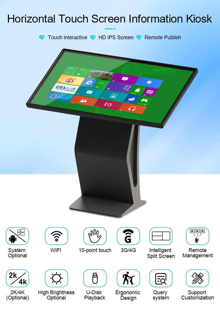 Смарт-сенсорный ЖК-экран с цифровым дисплеем 49 дюймов