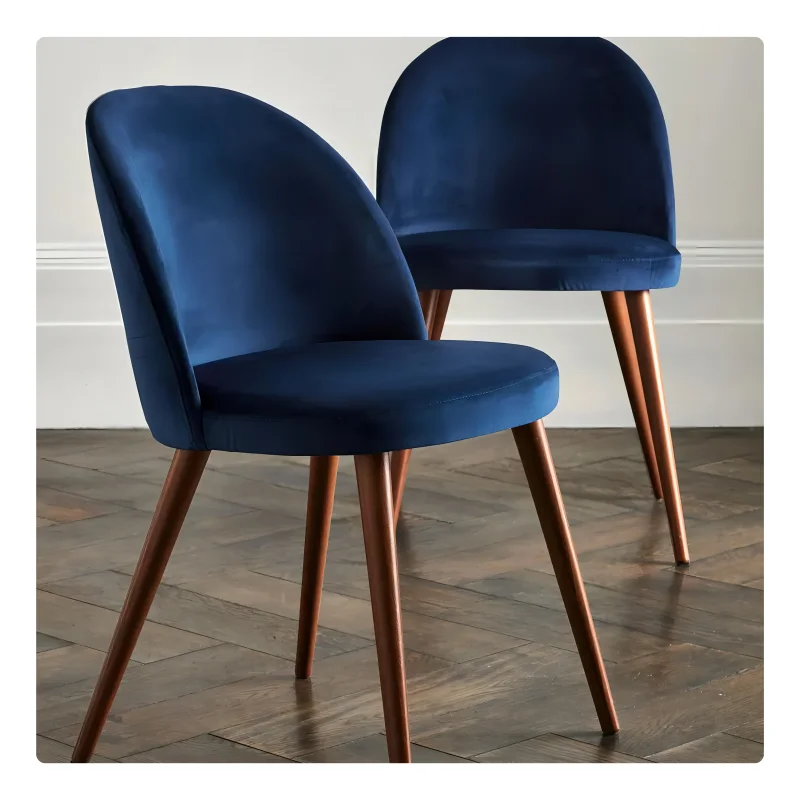 High Quality High Back Modern Comfortable Boucle Fabric Colorful Velvet Nordic Chair Dining Chairs Price