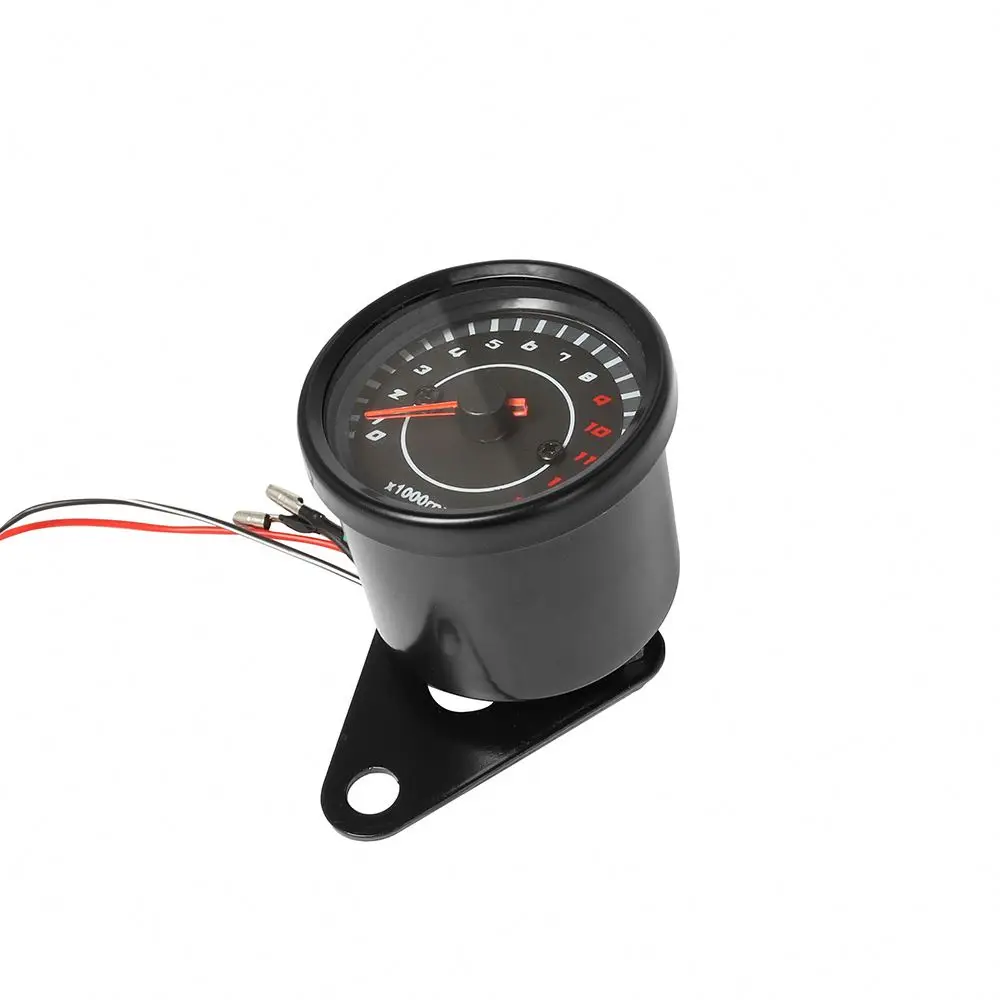 Compte-tours électronique Moto 12V – Rétroéclairage LED, 0-13000 Tr/min, Boîtier Aluminium, Pour Suzuki Et Autres