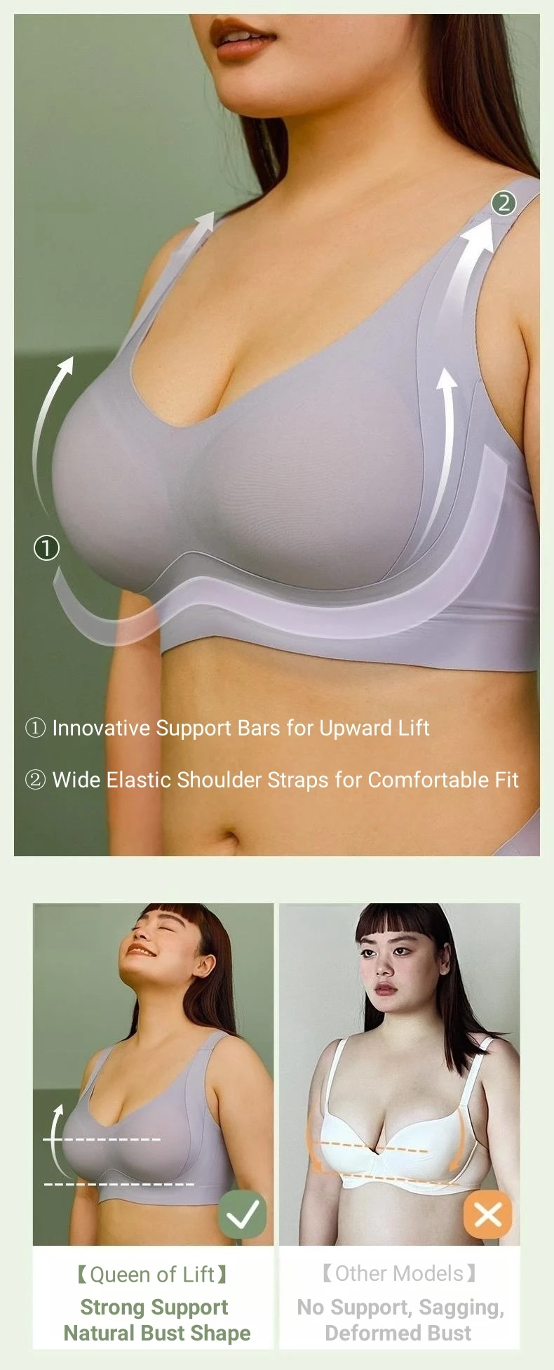 Smoothback Enhanced Back Support Plus Size Bra For Flawless Look