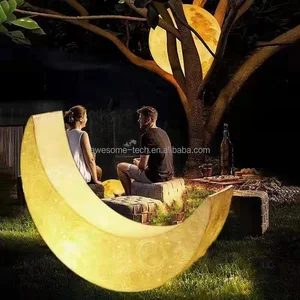 Modern Plastic High-Value Waterproof Floor Lamp Moon Lamp for Outdoor Courtyard Home Office & Party Lighting