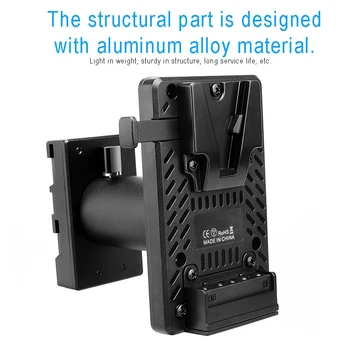 The V port battery to BP-U series converter adapter plate is suitable for Sony BP-U60_BP-U90 camcorders with extendable lenses. detail image