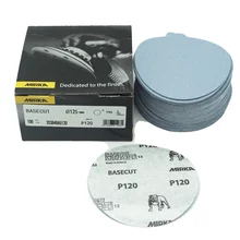 3/5/6 Inch Mirka abrasive PSA or Hook and Loop backing sanding disc mirka sand paper blue/white Mirka Basecut