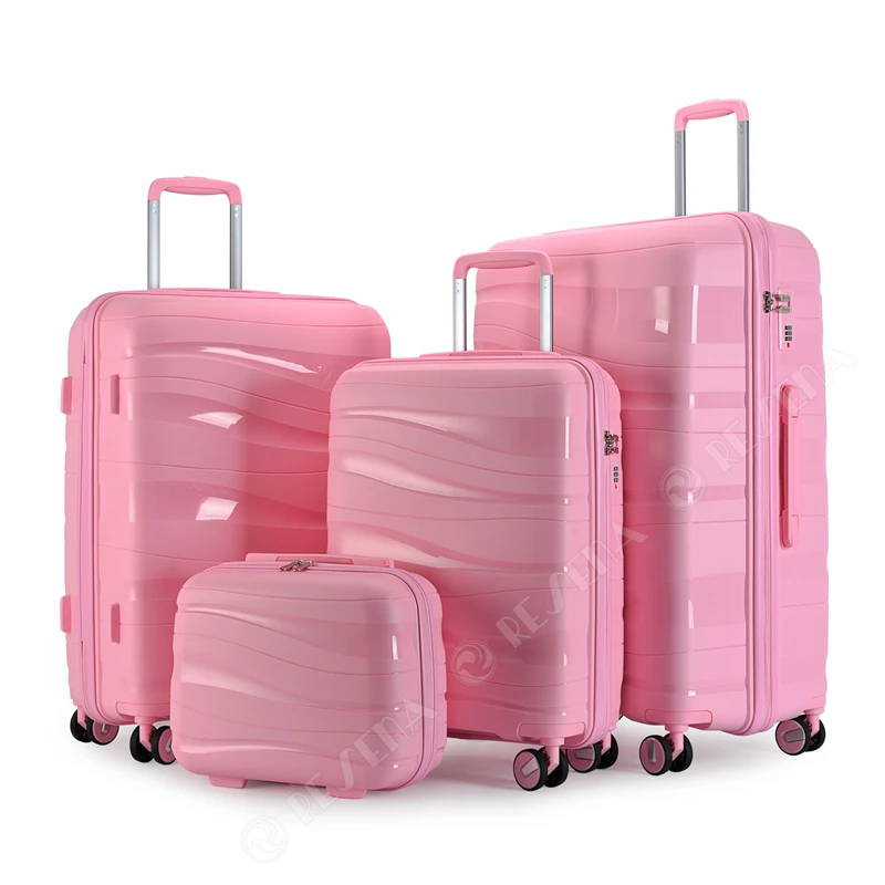 Source RESENA RP1908 PP 4pcs New Model Valise Koffer Sets Travel Luggage  Sets Suitcase with Ready bag on m.