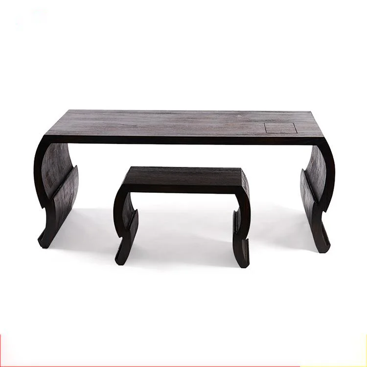 Designed and made in China Overall Paulownia Guqin Table and Stool Guqin Teaching Table Double Table