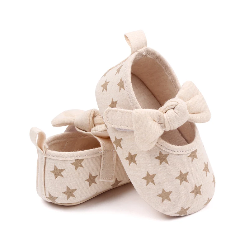 High Quality Soft Cotton Anti-slip Baby Newborn Girl Shoes Walking Baby Shoes manufacture