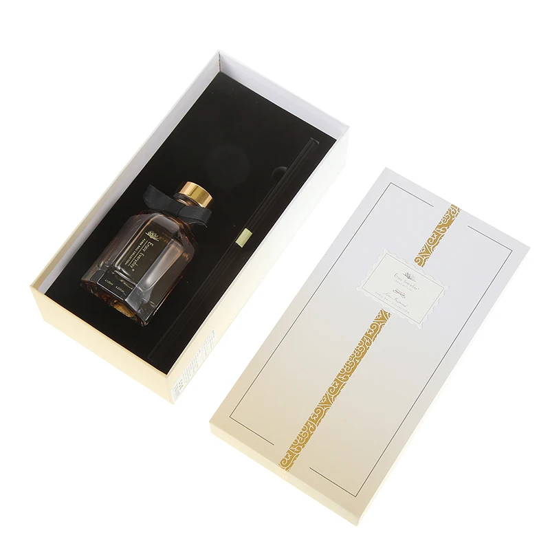 product new design amber glass home fragrance diffuser stick essential oil reed diffuser set for home hotel decor352-3