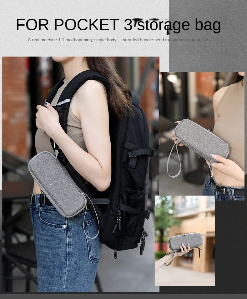 product laudtec custom design all in one pack handbag hard travel case for dji osmo pocket 3 waterproof shockproof mini camera bags-2