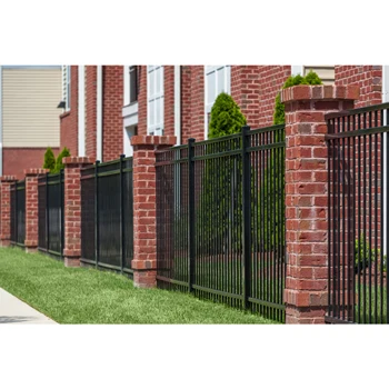 Waterproof Vertical Blade Fence Modern Design Welded Aluminum Slat Fence Vertical Slat Aluminum Vertical Fence