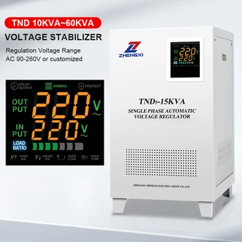 ZHENGXI単相AVR AC自動サーボモーター電圧スタビライザー15kva 20kva