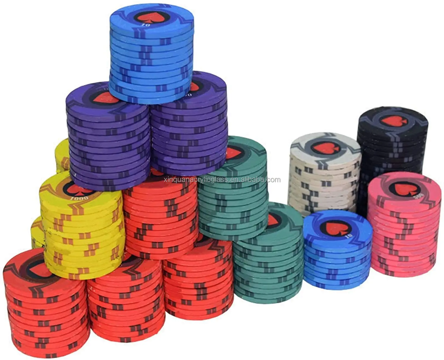 Poker Set Chips Hot Selling Style Convenient Harmless Nontoxic Custom