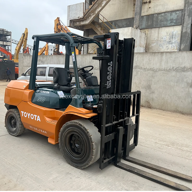 Japan Forklift Used Toyota Forklift Fd50 5 Ton Used Forklift For Sale ...
