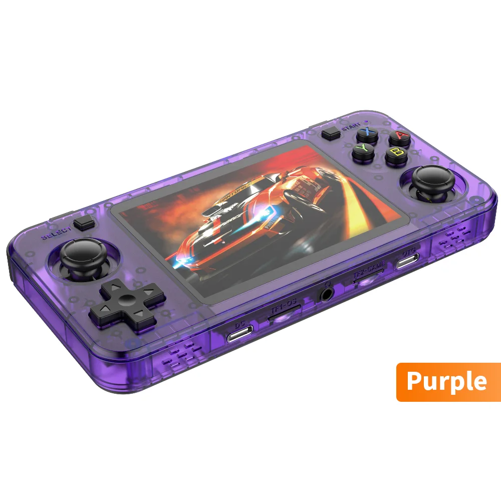 R36H ハンドヘルドレトロゲームコンソール 4インチポータブルゲーム機