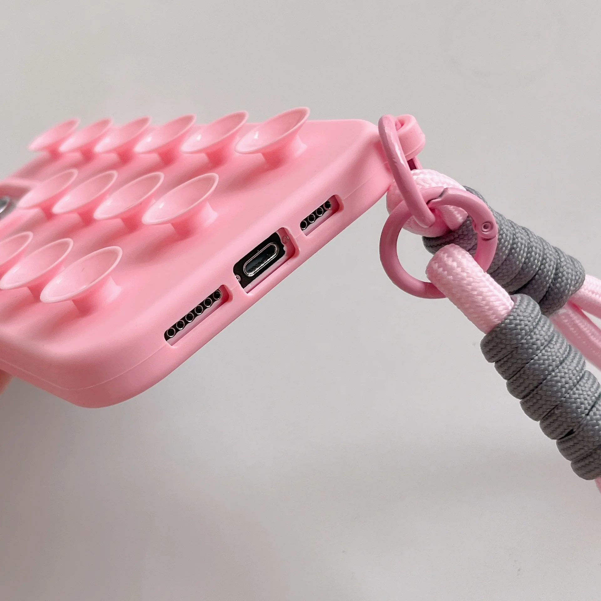 Suction Cup Lanyard Phone Case - Simple Function For IPhone 16_voghion.com