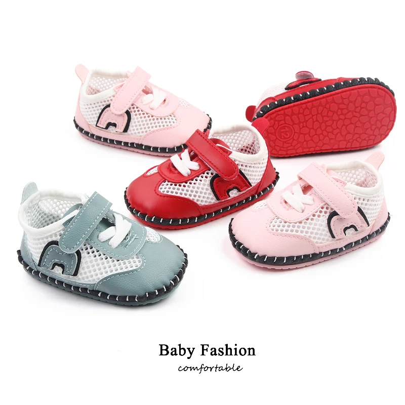 Spring and Autumn Infants Shoes Baby Non-slip Soft Sole Breathable Mesh Surface Walking Shoes supplier