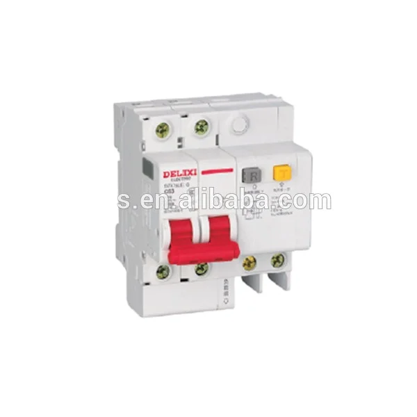 DELIXI DZ47sLE of Auxiliary Contact Circuit Breaker RCCB 2P 6mA 10mA 16mA