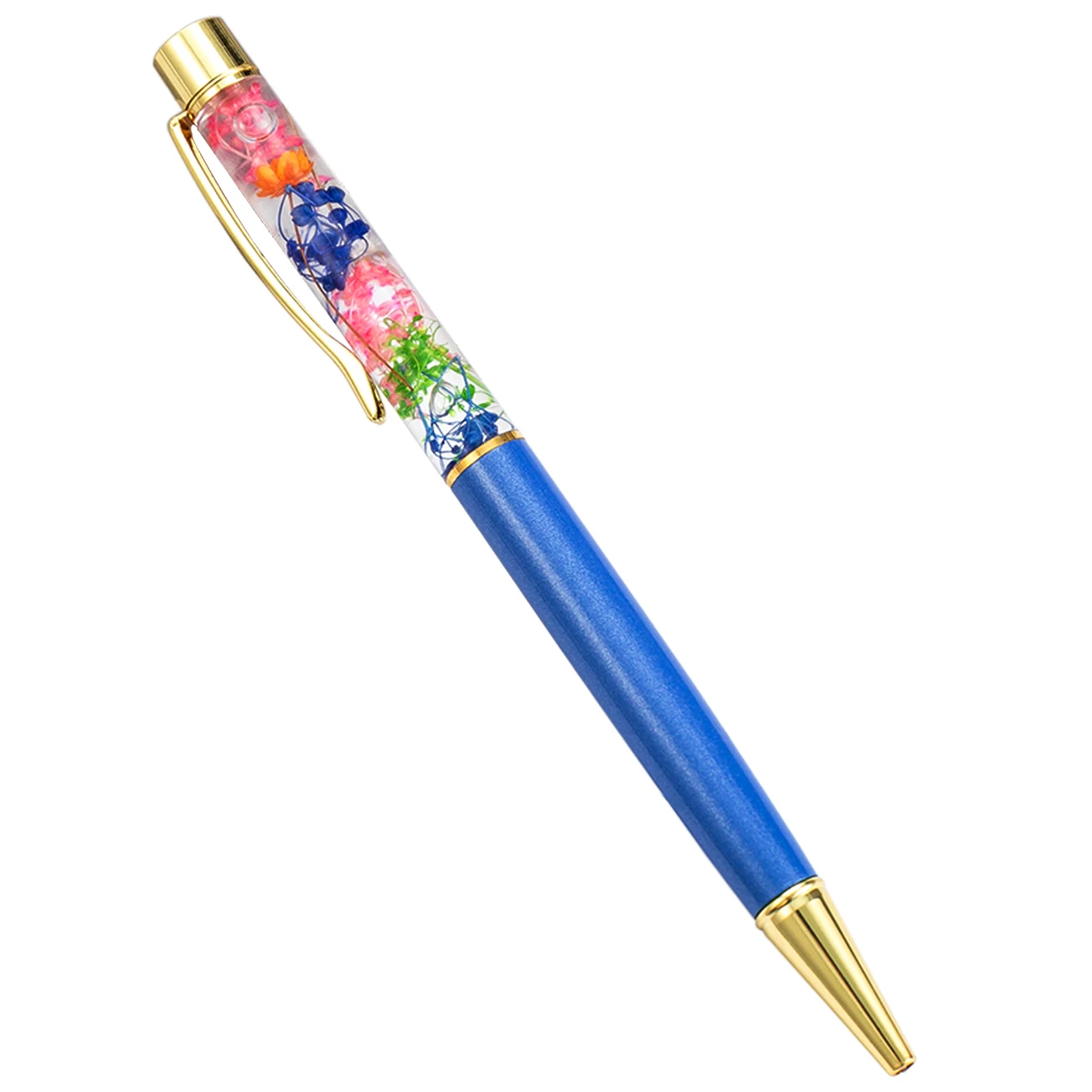 Новинка 2019 плавающая ручка с высушенными цветами шариковая маслом