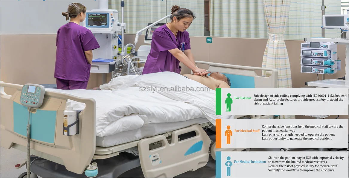 Medical Furniture 5 Function Electronic Medical Equipment Hospital Electric Bed